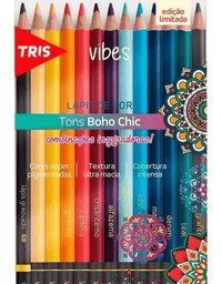 Lápis de Cor Tons Boho Chic 12 Cores + 1 6B 6076 - Tris
