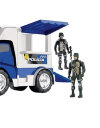 Base Móvel Policia com 2 Soldados 0137 - Samba Toys
