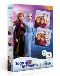 Jogo de Memória Disney Frozen 24 pares 8030 - Toyster
