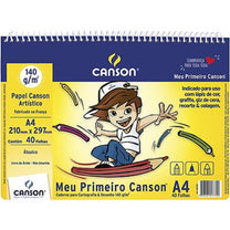 Caderno Desenho A4 Meu Primeiro Canson 40 Folhas 140 g/m² 66667087 - CANSON