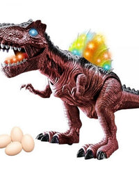 Dinossauro com Som e Luz Marrom DMT5847 - DM Toys
