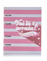 Caderno Argolado 80 Folhas 90g/m² 12 Divisórias Vai Lá e Arrasa 00785 - Merci