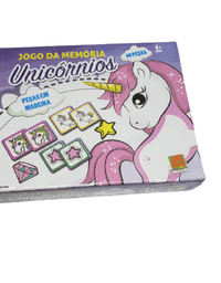 Jogo Da Memoria  Unicornio 40 Peças Madeira 3031100 - Algazarra
