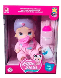 Boneca Little Dolls Soninho Faz Xixi 8019 - Divertoys
