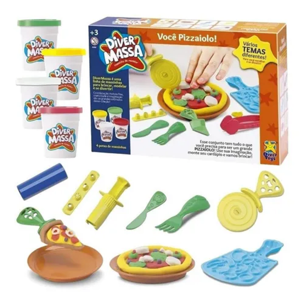 Massinha Diver Massa Você Pizzaiolo 8059 - Diver Toys