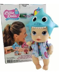 Boneca Tubarãozinho com Saída de Banho Azul 8092 Diver Toys
