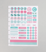 Folha de Adesivo Planner p/ Caderno Inteligente - PIY - CIFA1022 - Novitate