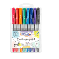 Caneta Esferográfica Gel 1.0mm C/ 8 Canetas CA0033 - BRW