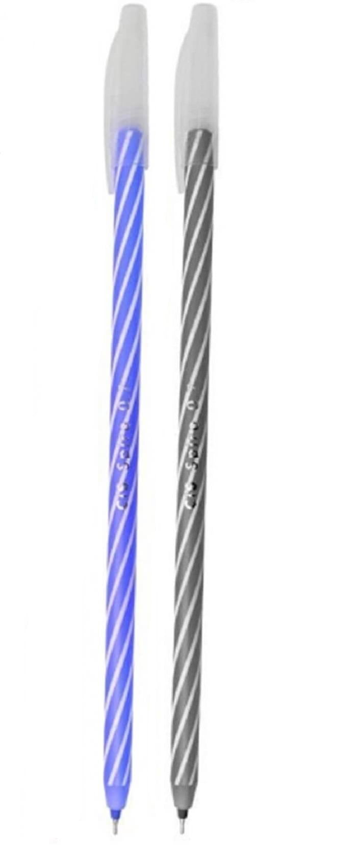 Caneta Esferográfica Spiro  0.7 mm c/ 2 Cores Preta e Azul - Cis
