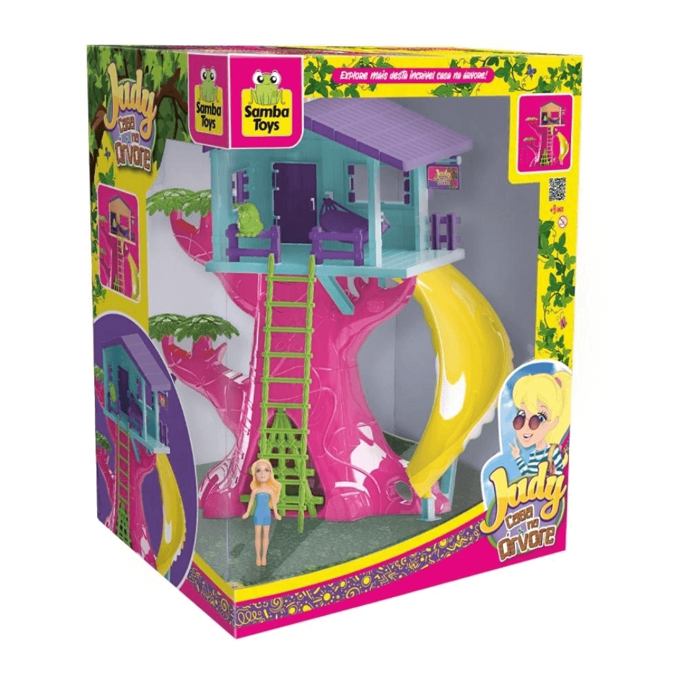 Casa Na Árvore Com Boneca Playset Judy 0416 - Samba Toys