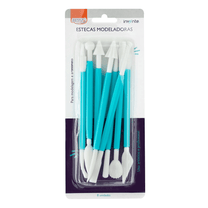Estecas Modeladoras Plástica Blister c/ 8un EE0001 - BRW