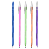 Caneta Esferográfica Glow c/ 5 Un. 0.7mm Corpo Longo 520619 - CIS