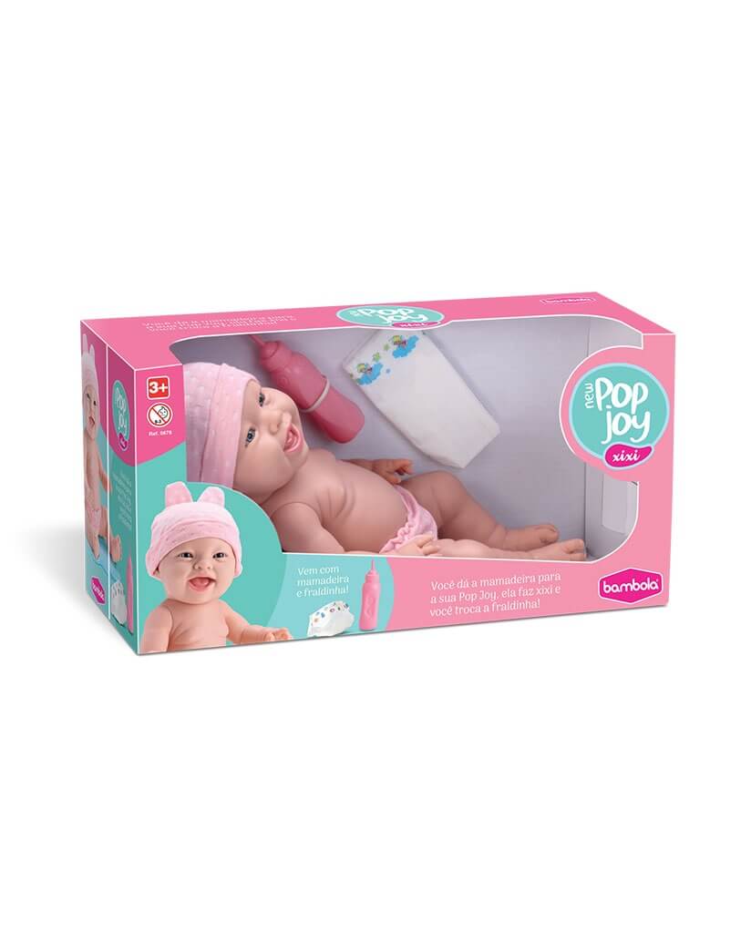 Boneca New Pop Joy Faz Xixi 678 - Bambola