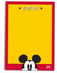 Bloquinhos de Anotações com 5 Modelos 20 Folhas cada Mickey 3759 - Dac
