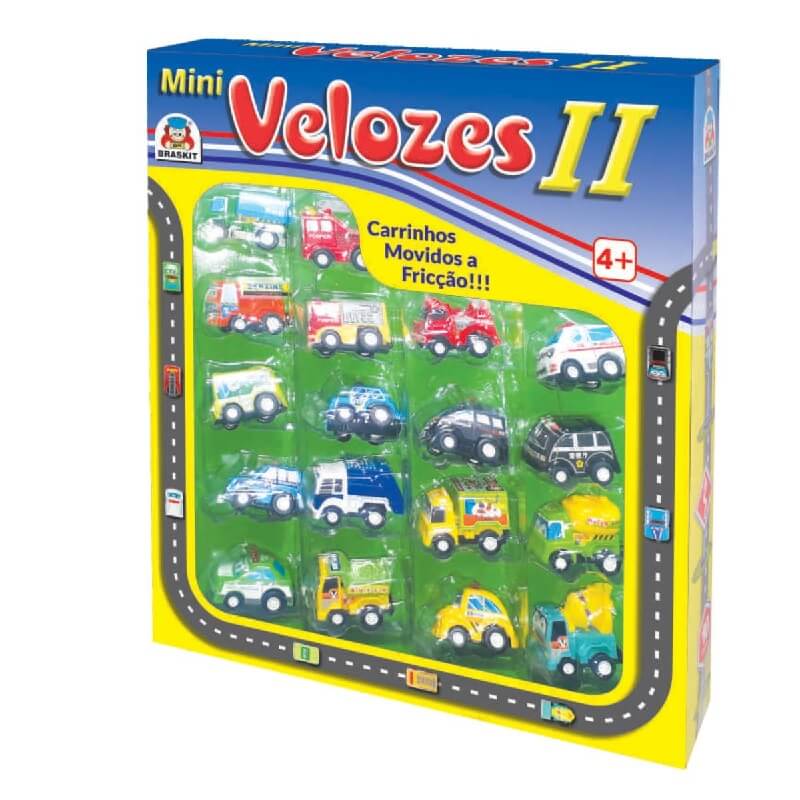 Carrinhos Mini Velozes II 730-6 - Braskit