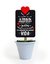 Mini Vaso Lettering Amor 16 CM 4943 - Fina Ideia
