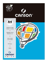 Pacote Canson Color Azul Royal 180g/m² A4  com 10 Folhas  66661201 - Canson