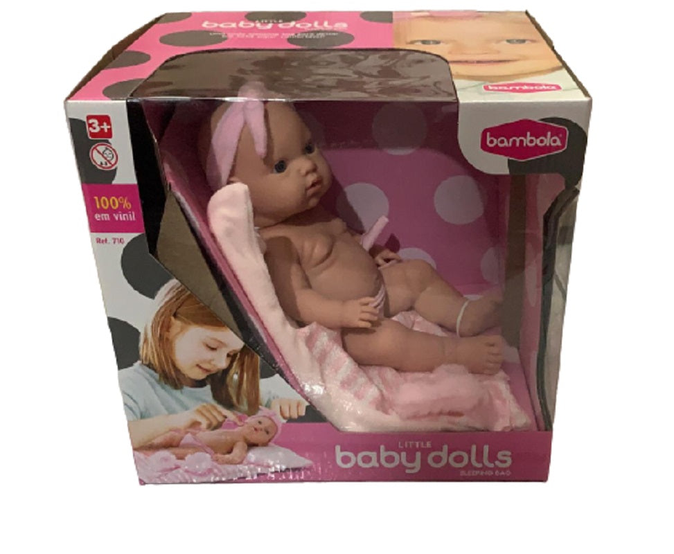 Boneca Little Baby Dolls Sleeping Bag 710 - Bambola