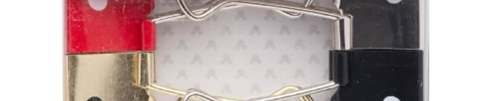 Clips Metálico Para Papel Binder Mickey Kit c/4 - 3,2 CM 22690 - Molin