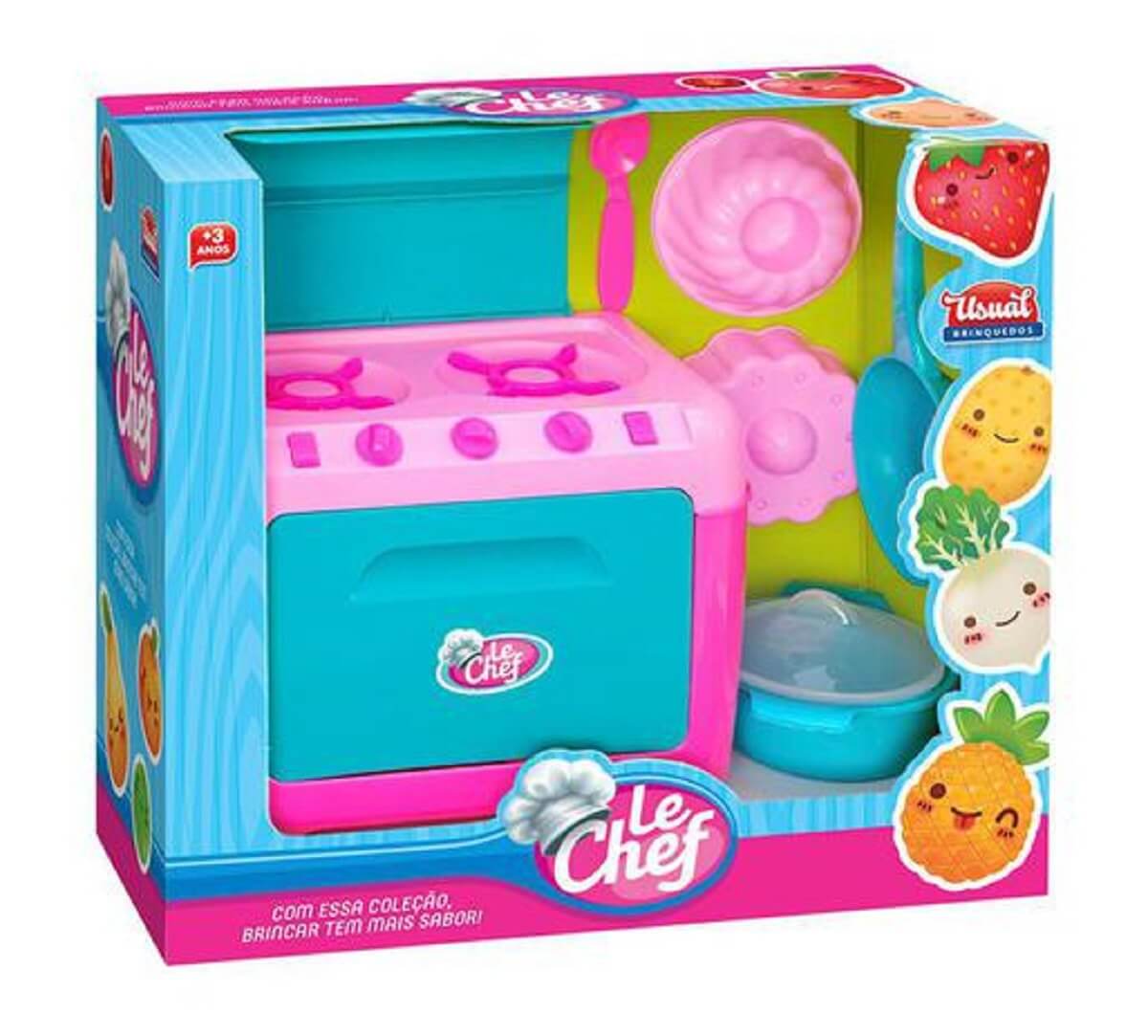 Fogão Infantil Le Chef + Acessórios 363- Usual Brinquedos