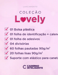 Caderno Inteligente Médio Silver Love 80 Fls. CIMD3116 - Novitate
