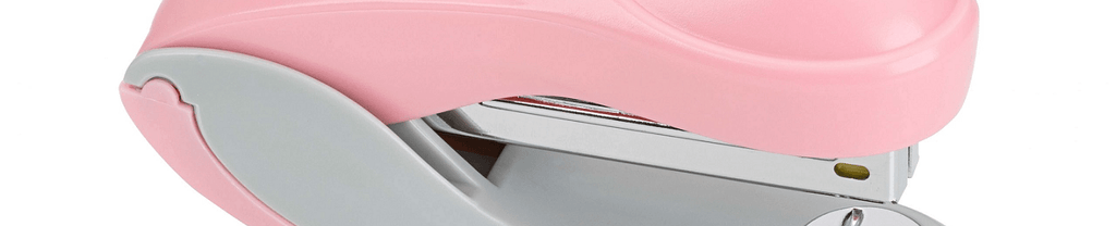 Grampeador Plástico New Style Médio Rosa 16 Folhas 17728 - Molin