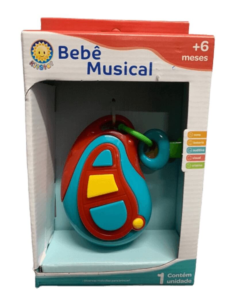 Bebê Musical Chaveiro Azul 782A - Kitstar