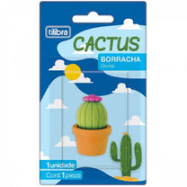 Borracha Decorada Blister Cactus 314846  TILIBRA