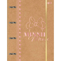 Caderno Argolado Colegial 80 Folhas 177x242mm Minnie 73006 - Jandaia
