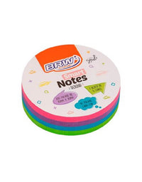 Bloco Smart Notes Redondo 70x70mm Colorido 200fls BA7001- BRW
