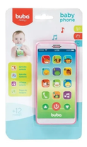 Celular Infantil Baby Phone Rosa 6842 - Buba