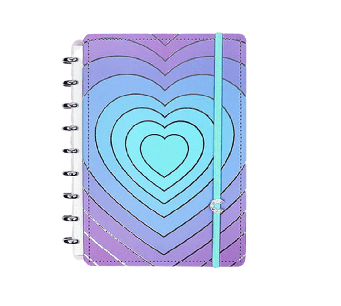 Caderno Inteligente Médio Silver Love 80 Fls. CIMD3116 - Novitate