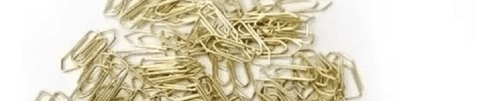 Clips Para Papel Mini Dourado  c/ 200UN CL0501 - BRW