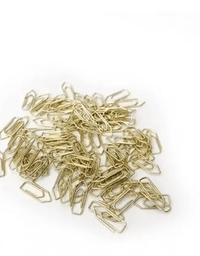 Clips Para Papel Mini Dourado  c/ 200UN CL0501 - BRW
