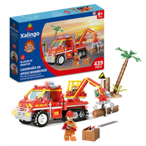 Bloco de Montar Bombeiros Caminhão de Apoio 2817.6 - Xalingo