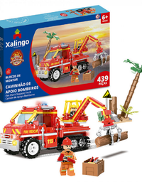 Bloco de Montar Bombeiros Caminhão de Apoio 2817.6 - Xalingo
