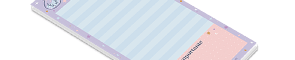 Bloco Notepad Magnético 40 Folhas 90g/m² Linha Mistica NP89