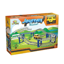 Pista C/ Carrinho Journey Track Lombada 40 Peças Carro ZB726 - Art Brink