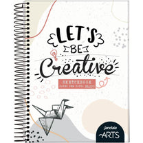 Caderno Colegial 80 F. Branco S/ Pauta Sketchbook Jandaia