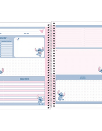 Caderno Espiral Univ Stitch Sorrindo 10Mat 160fls Foroni