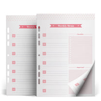 Bloco Organizador Coleção Pink Stone Weekly Menu 16,5 X 24 CM - Ótima