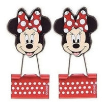 Clips Metálico Para Papel Binder Minnie Kit c/2 - 2,5 CM 22390 - Molin
