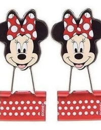 Clips Metálico Para Papel Binder Minnie Kit c/2 - 2,5 CM 22390 - Molin
