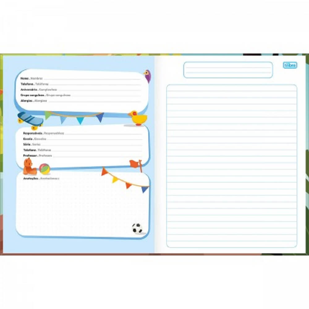 Caderno Brochura Linguagem 40 Folhas 187mm X 245mm - Tilibra