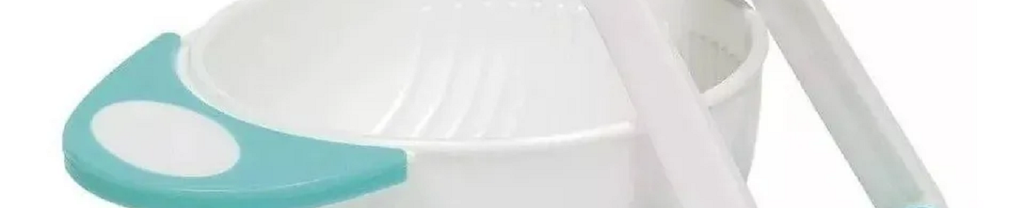 Kit Amassador Para Papinha Para Bebê Azul 9794 Buba