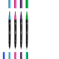 Caneta Hidrográfica Ponta Porosa Intensity 2 Pontas Duo 5 cores 971021 - Bic