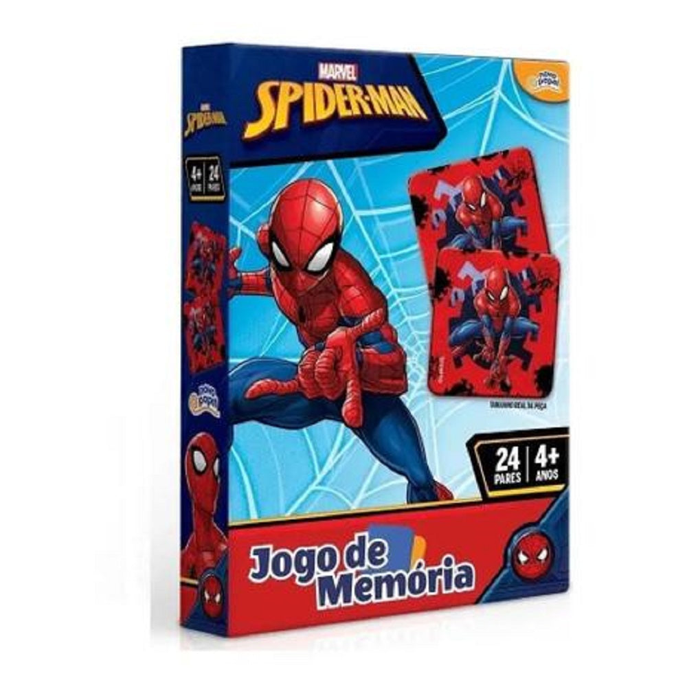 Jogo de Memória Marvel Homem Aranha 24 pares 8016 - Toyster