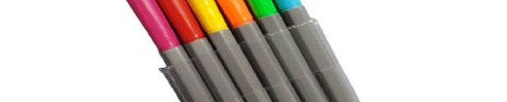 Caneta Hidrográfica Fineliner 0.4mm com 6 Cores FI0002 - BRW