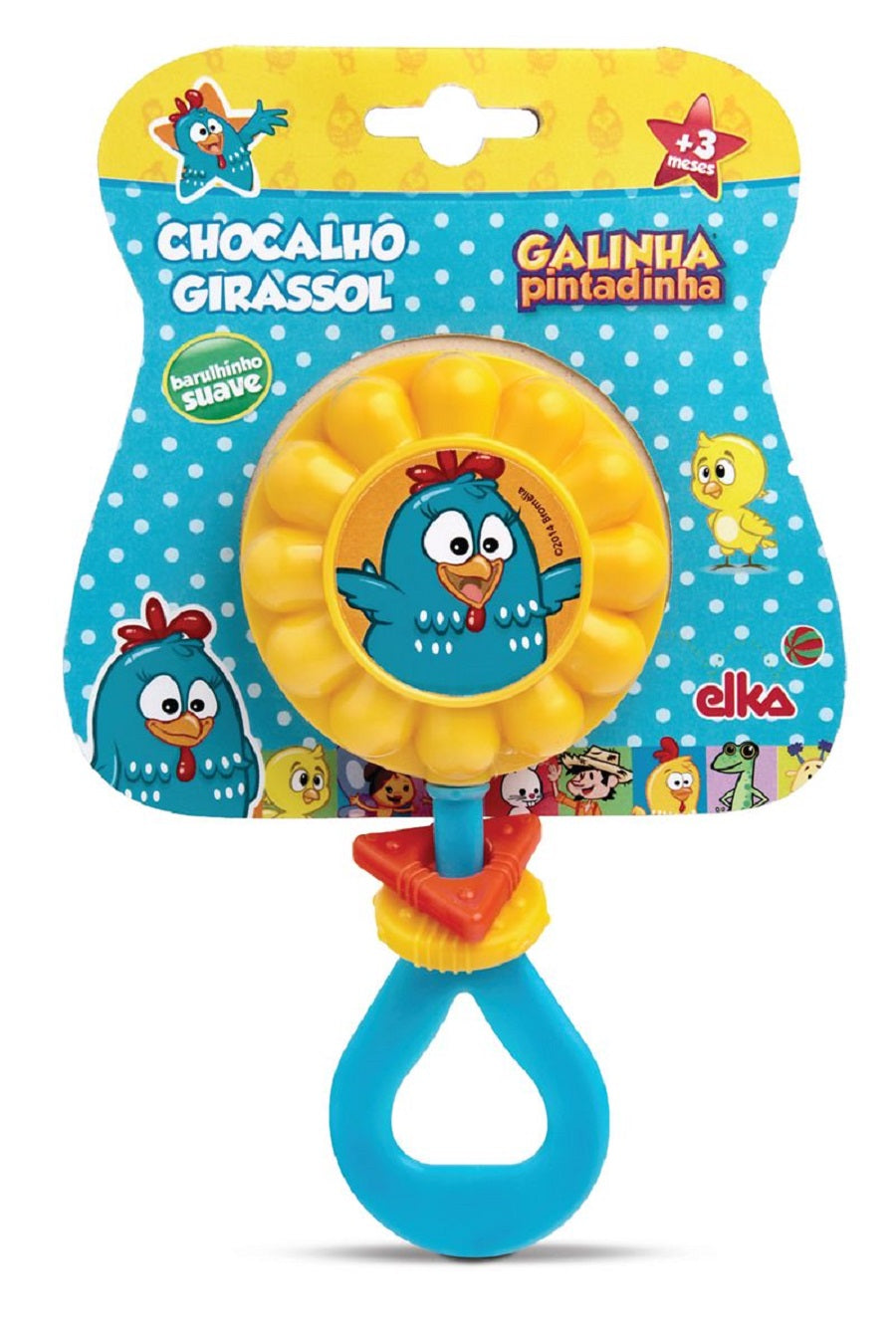 Chocalho Girassol Galinha Pintadinha 907 - Elka