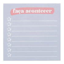 BLOCO ADESIVO GOOD VIBES PAUTADO 76MMX76MM 100F 91129 - LEONORA